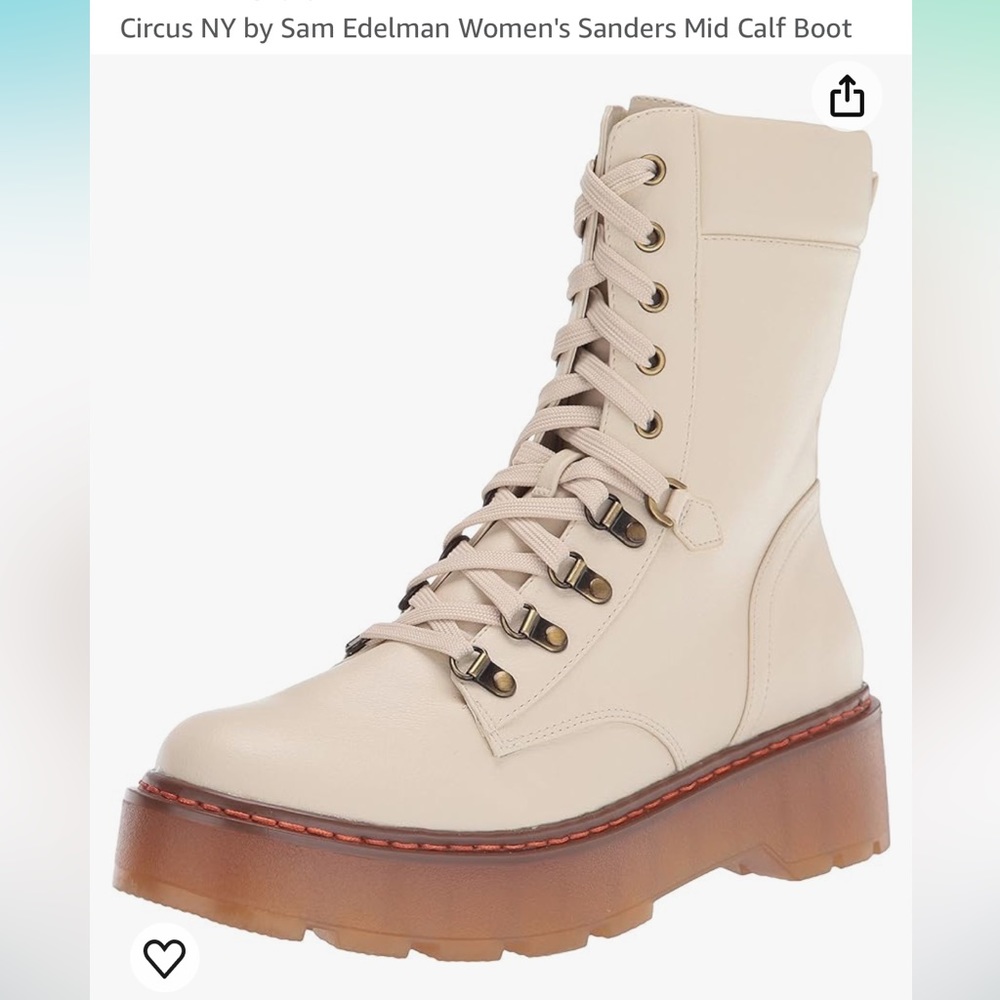 Circus NY by Sam Eldeman women’s Sanders mid calf boot gum lug sole size 7